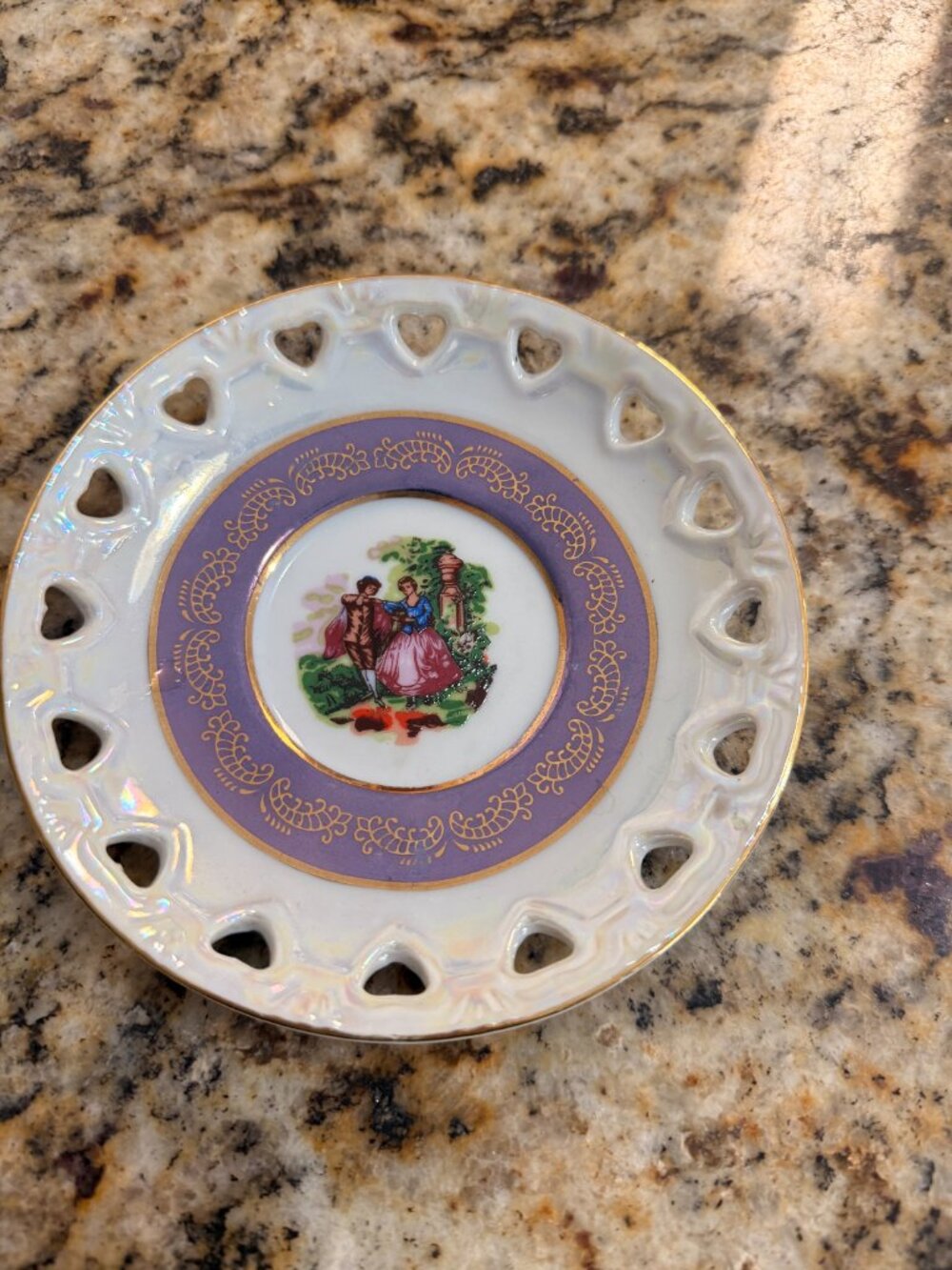 Stunning Imperial 24K Gold Plated Decorative Plate - Picture 2 of 3